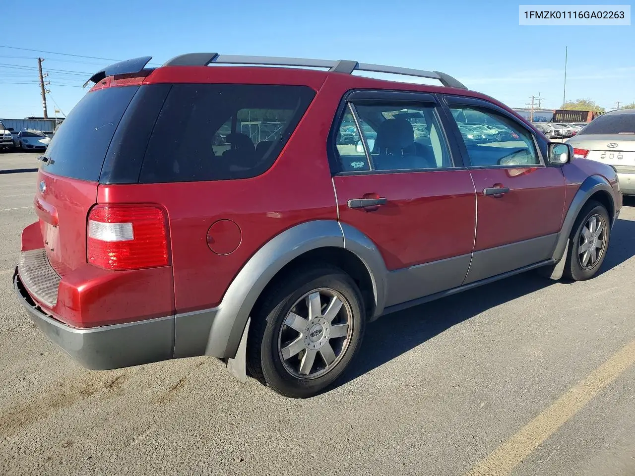 2006 FORD FREESTYLE VIN 1FMZK01116GA02263 — фото 3