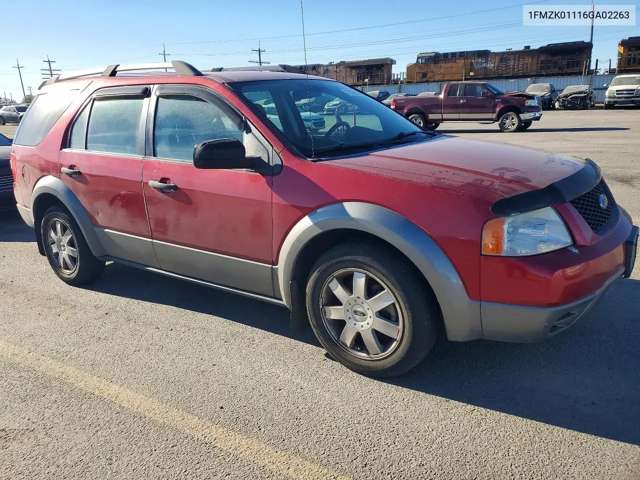 2006 FORD FREESTYLE VIN 1FMZK01116GA02263 — фото 4