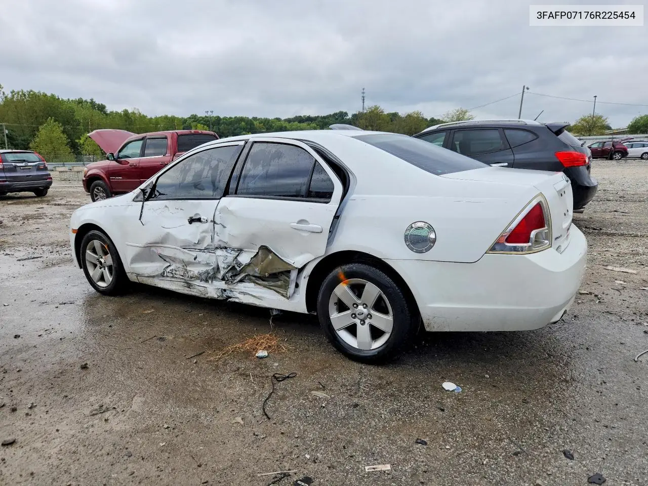 2006 FORD FUSION VIN 3FAFP07176R225454 — фото 2