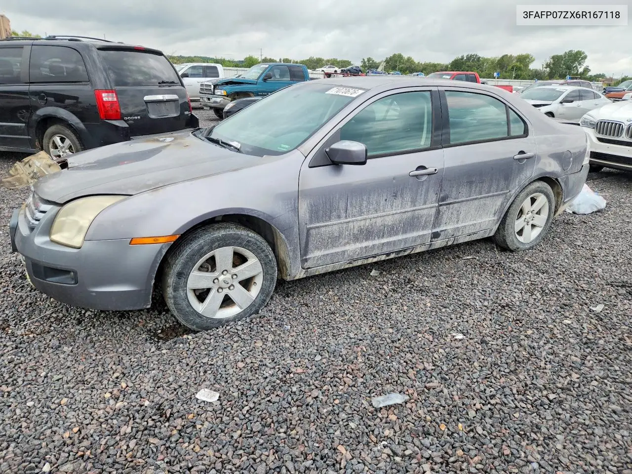 FORD FUSION 2006, VIN 3FAFP07ZX6R167118
