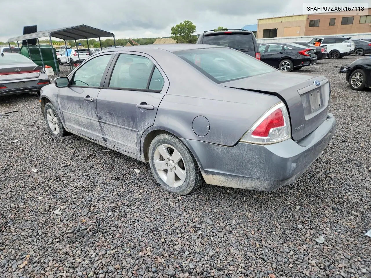 2006 FORD FUSION VIN 3FAFP07ZX6R167118 — фото 2