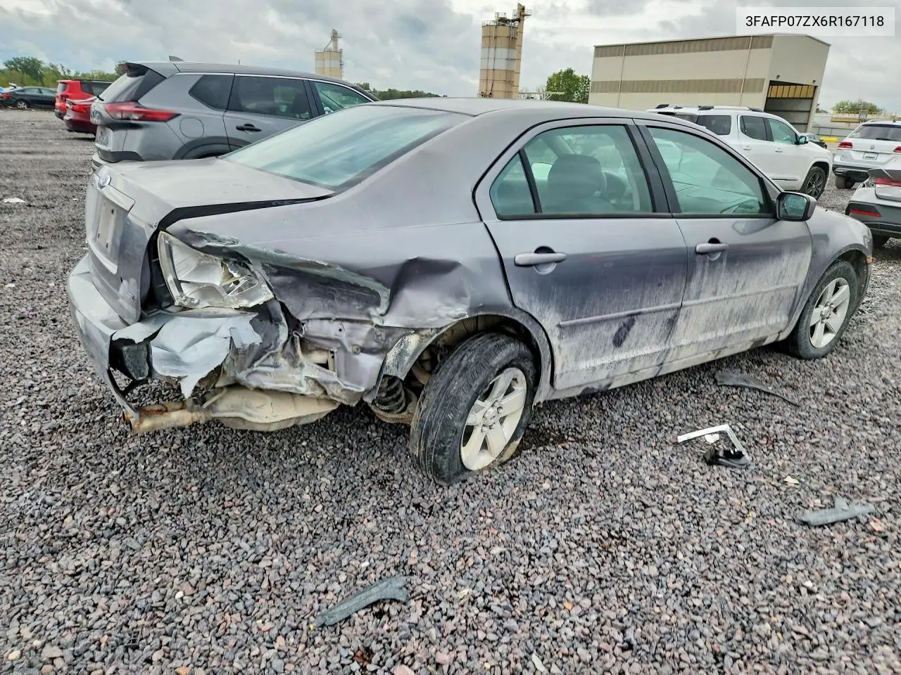 2006 FORD FUSION VIN 3FAFP07ZX6R167118 — фото 3
