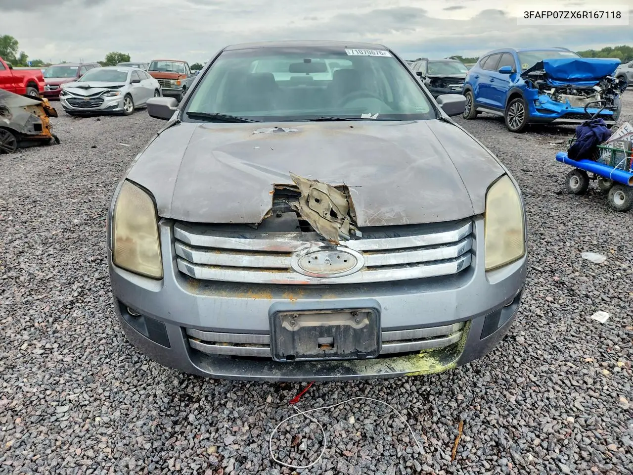 2006 FORD FUSION VIN 3FAFP07ZX6R167118 — фото 5