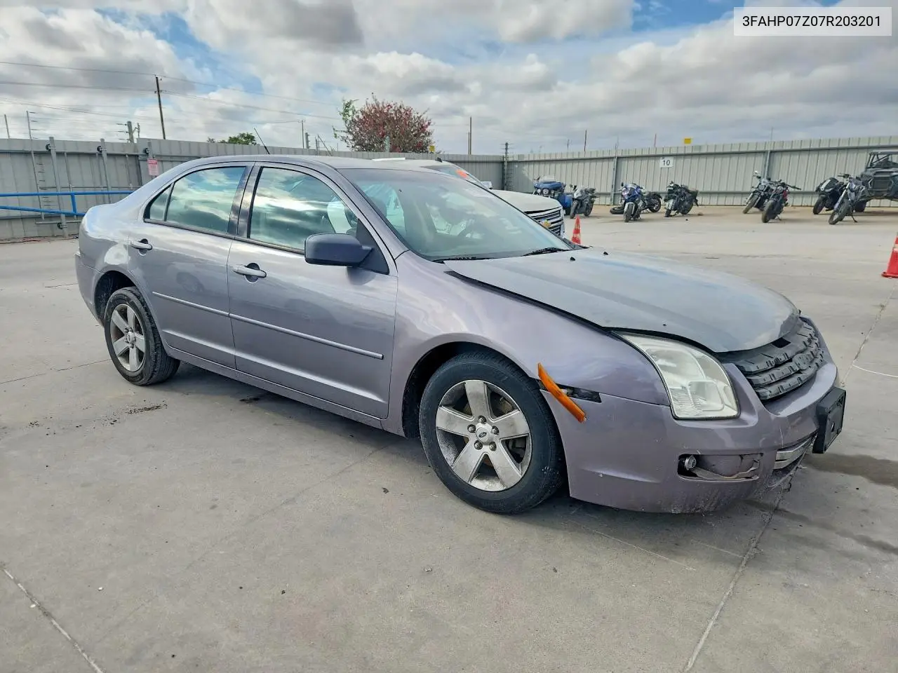 2007 FORD FUSION VIN 3FAHP07Z07R203201 — фото 4