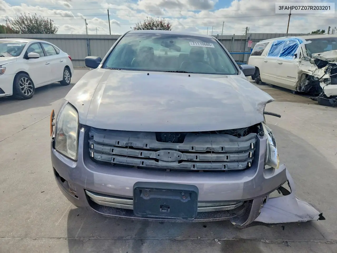 2007 FORD FUSION VIN 3FAHP07Z07R203201 — фото 5
