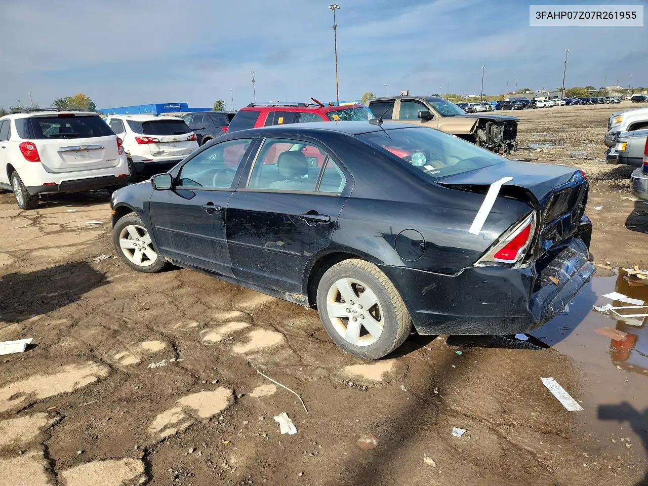 2007 FORD FUSION VIN 3FAHP07Z07R261955 — фото 2