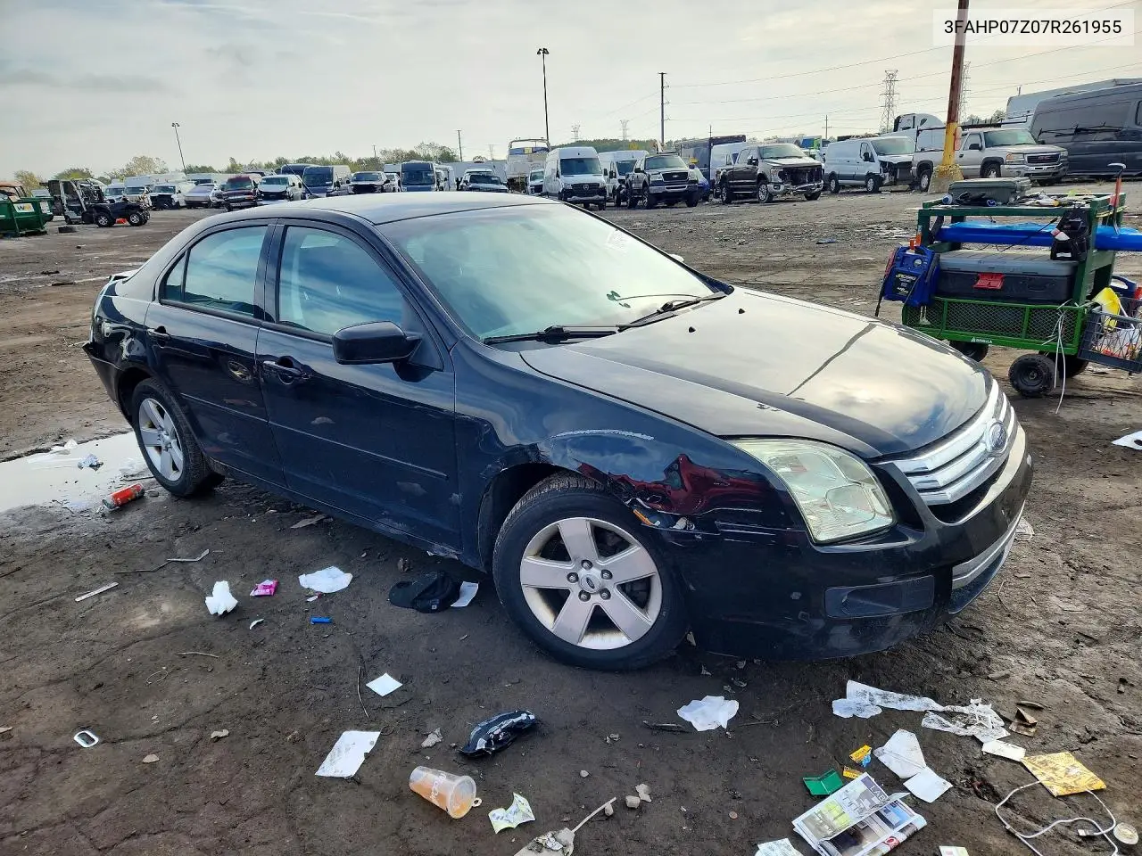 2007 FORD FUSION VIN 3FAHP07Z07R261955 — фото 4