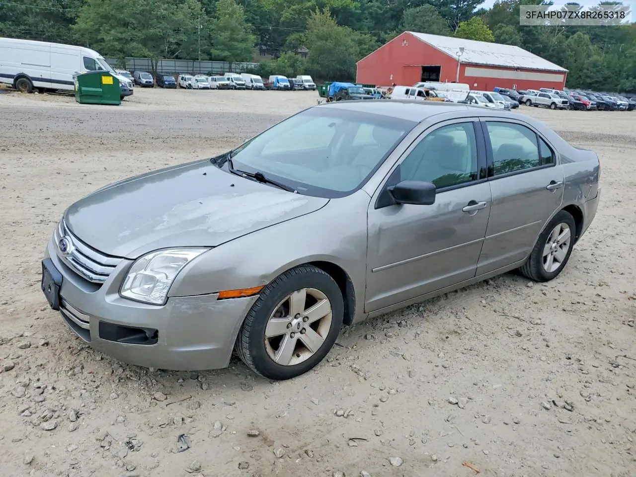 FORD FUSION 2008, VIN 3FAHP07ZX8R265318