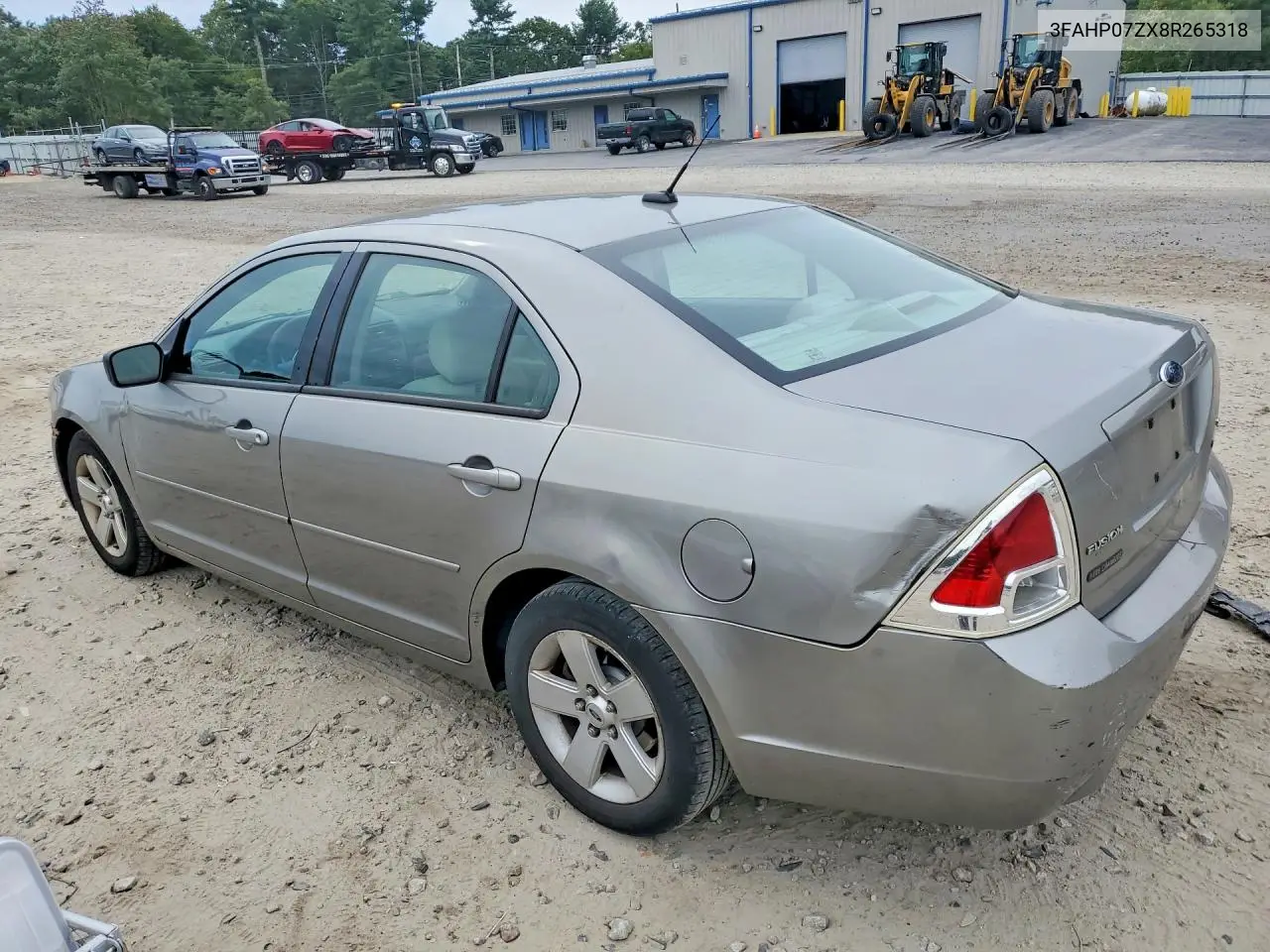 2008 FORD FUSION VIN 3FAHP07ZX8R265318 — фото 2