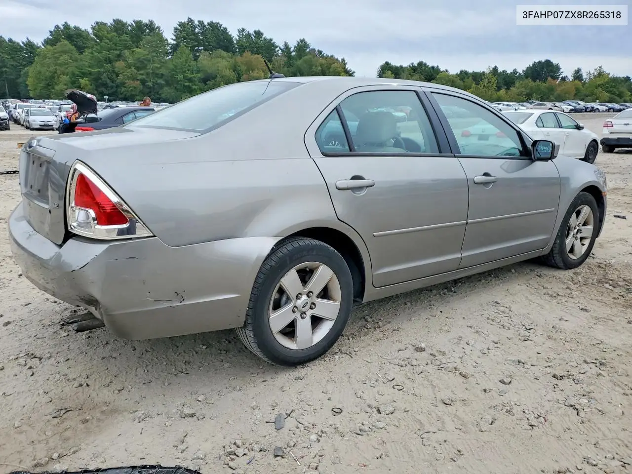 2008 FORD FUSION VIN 3FAHP07ZX8R265318 — фото 3