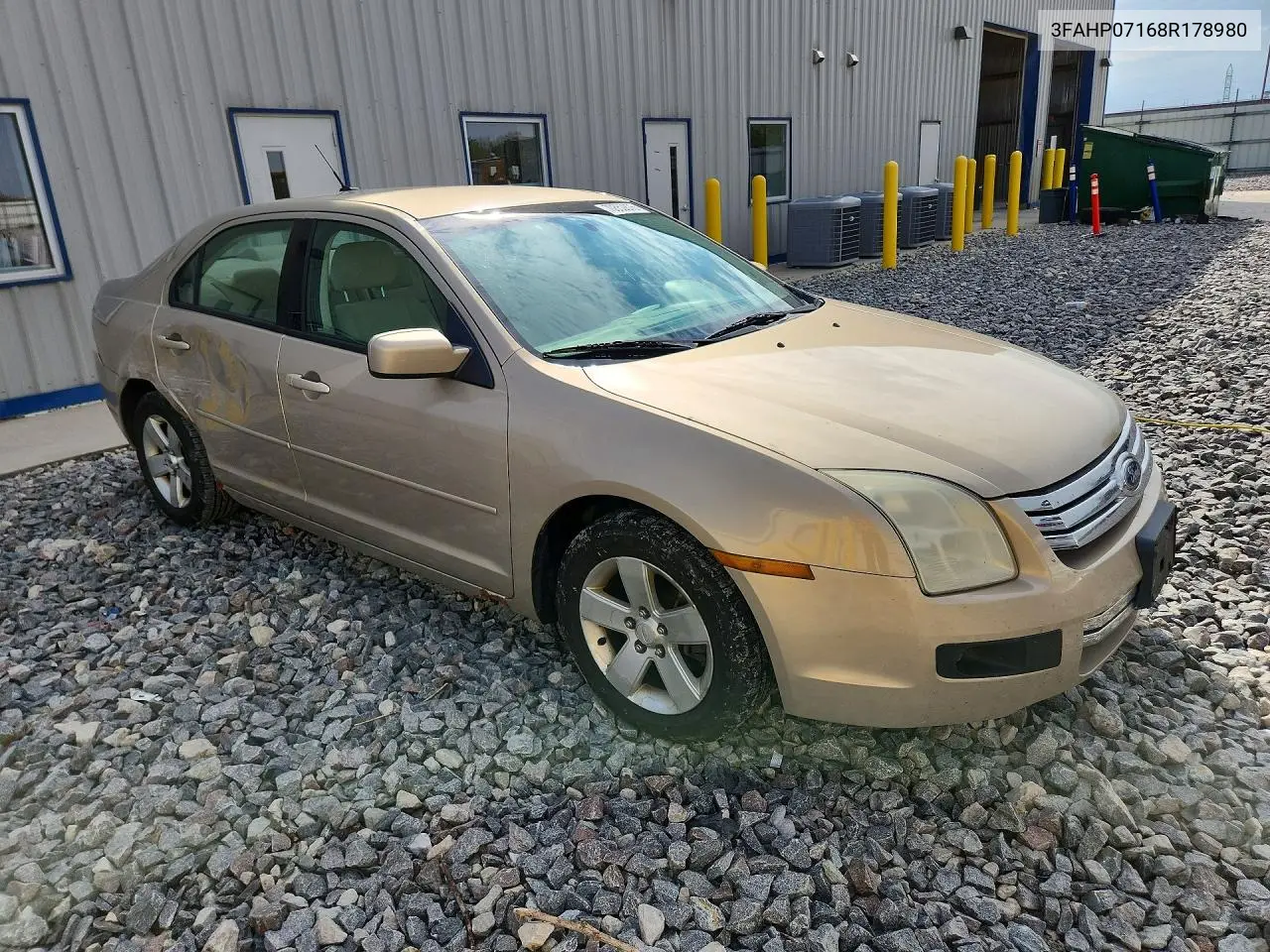 2008 FORD FUSION VIN 3FAHP07168R178980 — фото 4