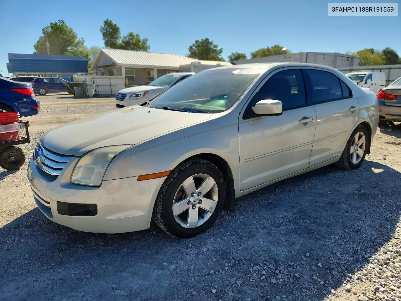 FORD FUSION 2008, VIN 3FAHP01188R191559