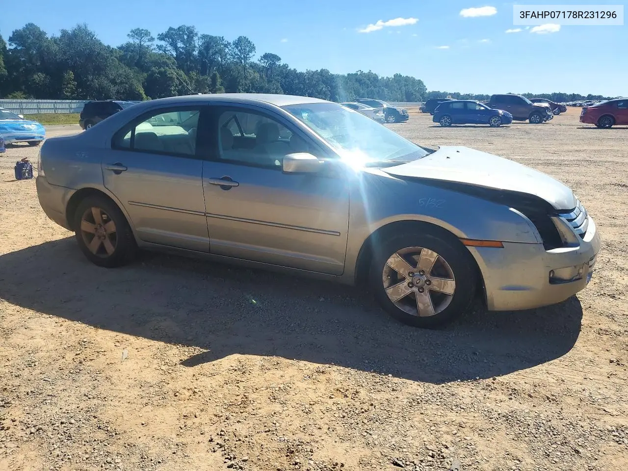 2008 FORD FUSION VIN 3FAHP07178R231296 — фото 4