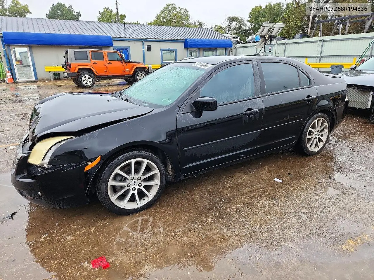 FORD FUSION 2008, VIN 3FAHP07Z58R194836