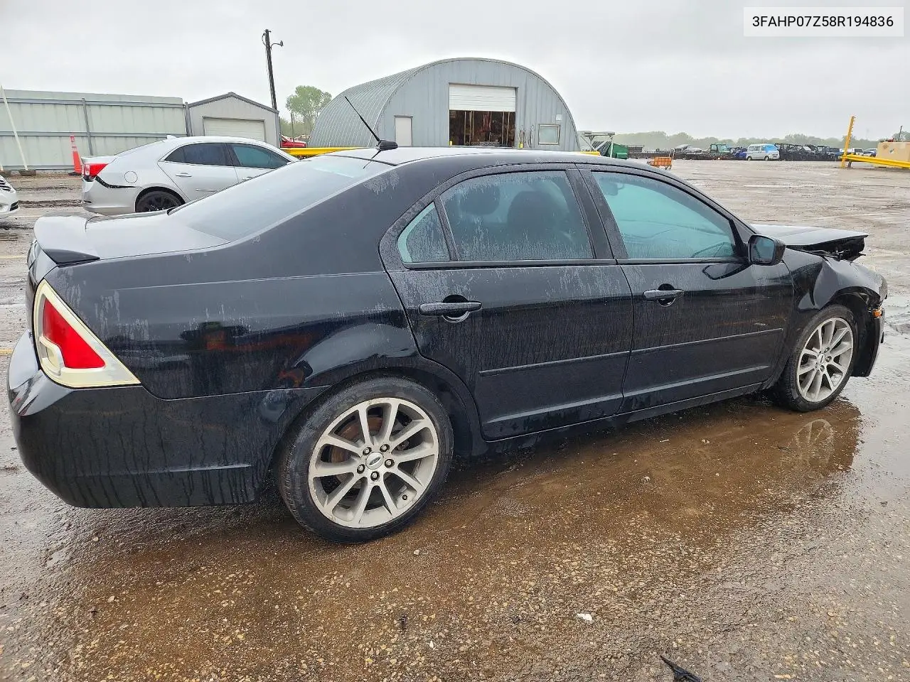 2008 FORD FUSION VIN 3FAHP07Z58R194836 — фото 3