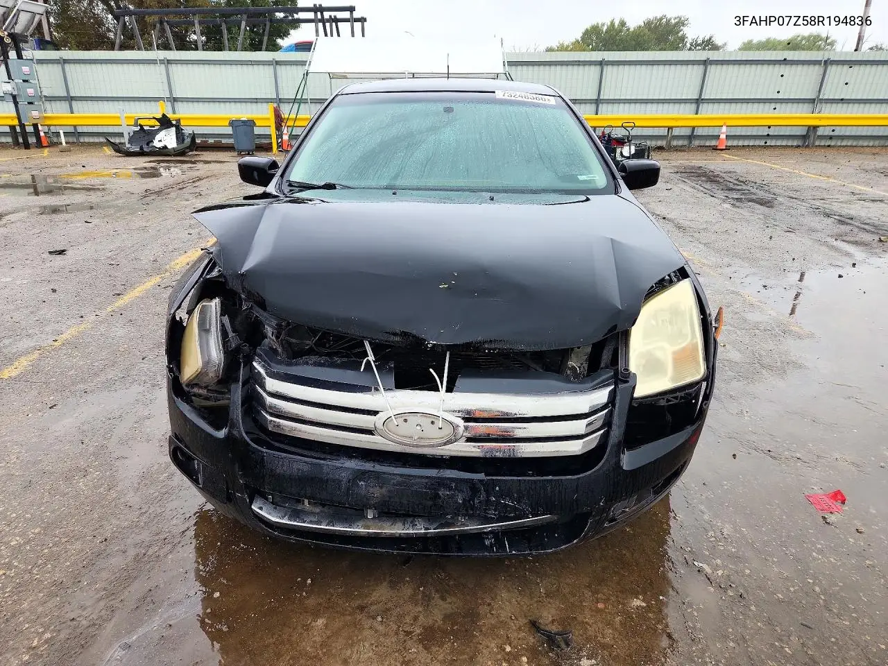 2008 FORD FUSION VIN 3FAHP07Z58R194836 — фото 5