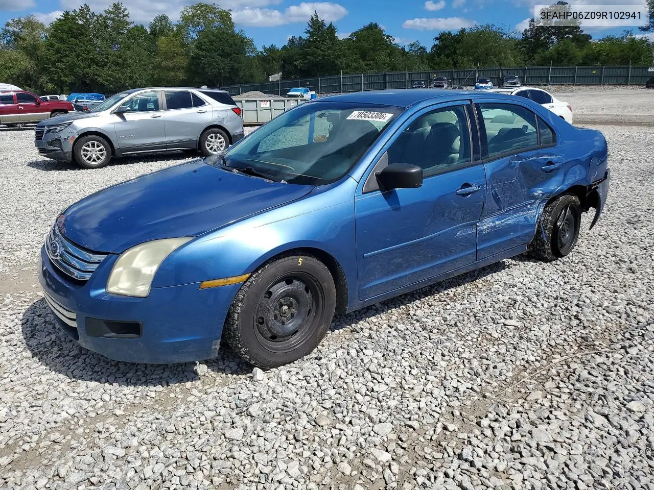 FORD FUSION 2009, VIN 3FAHP06Z09R102941
