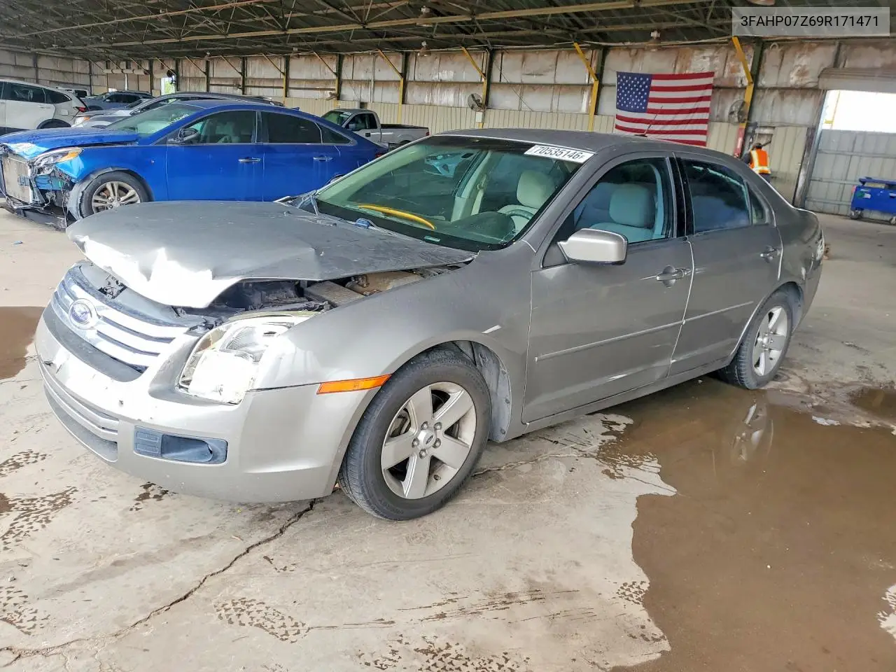 FORD FUSION 2009, VIN 3FAHP07Z69R171471