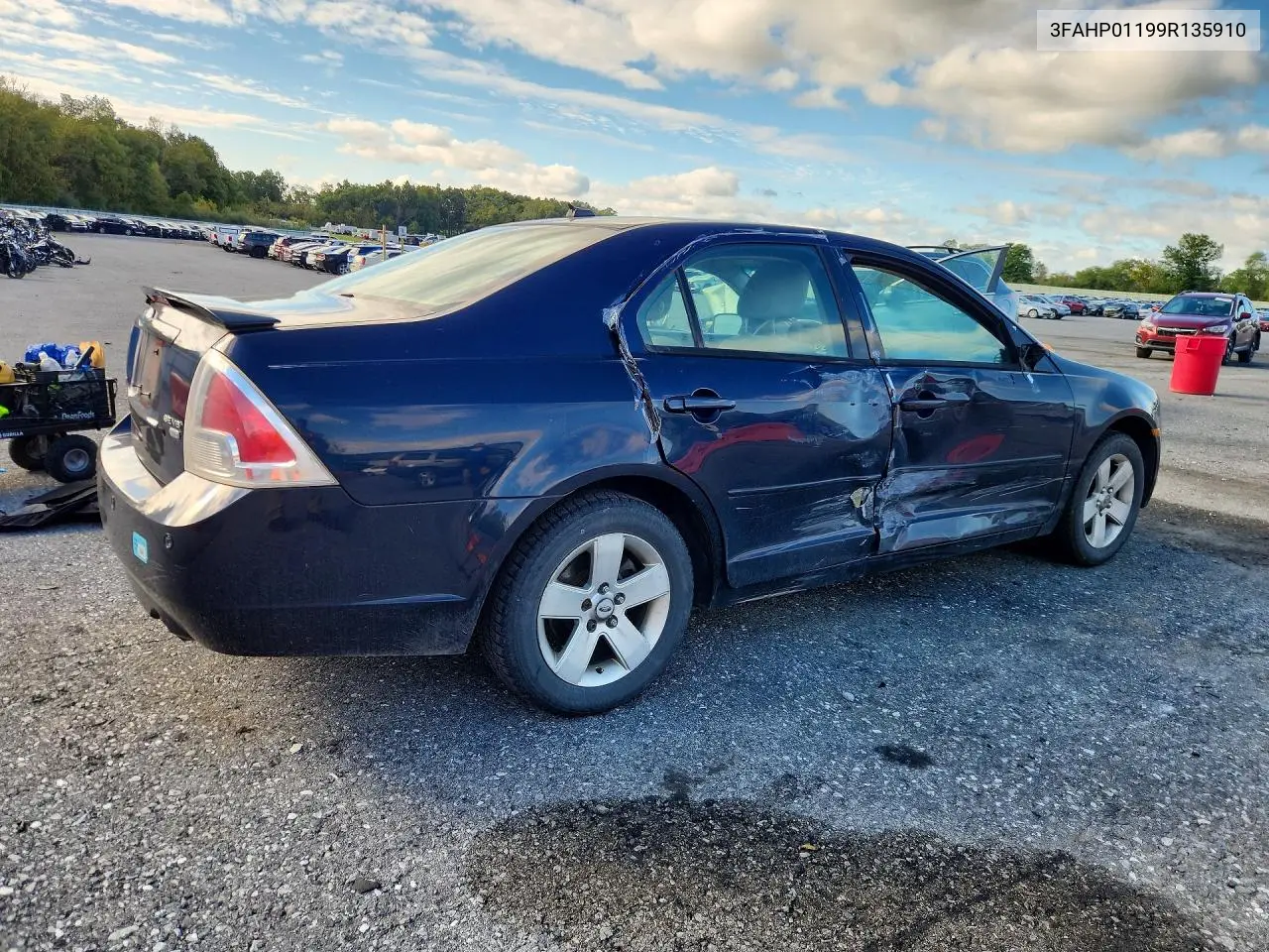 2009 FORD FUSION VIN 3FAHP01199R135910 — фото 3