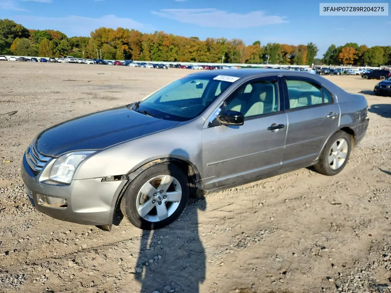 FORD FUSION 2009, VIN 3FAHP07Z89R204275
