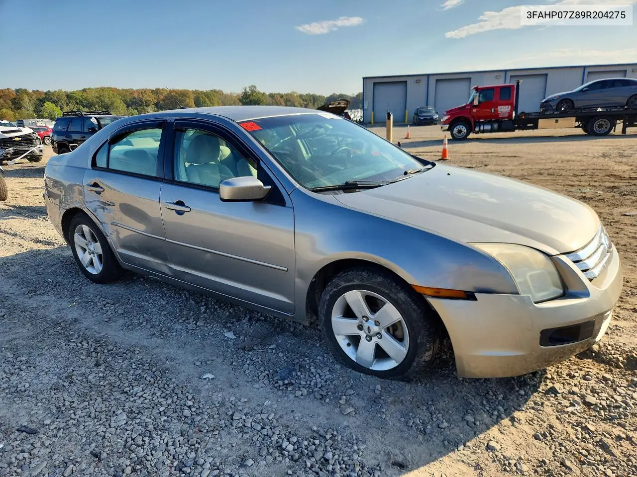 2009 FORD FUSION VIN 3FAHP07Z89R204275 — фото 4