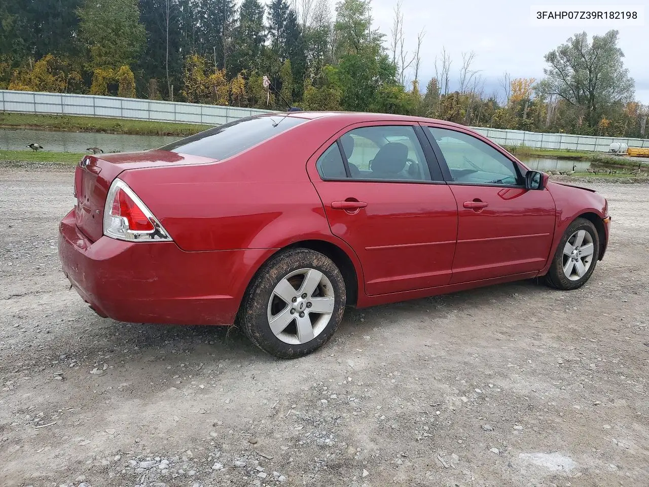 2009 FORD FUSION VIN 3FAHP07Z39R182198 — фото 3