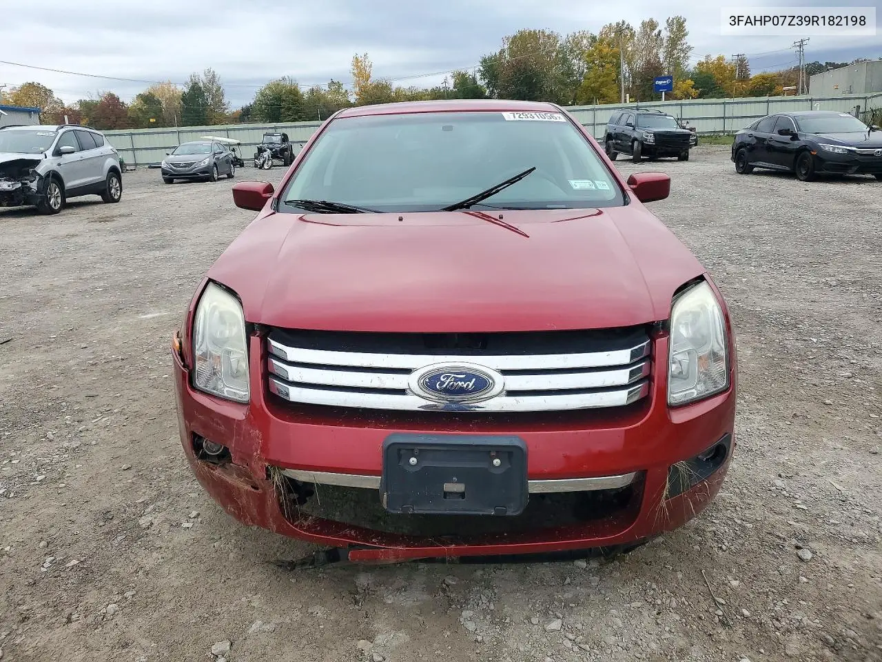 2009 FORD FUSION VIN 3FAHP07Z39R182198 — фото 5