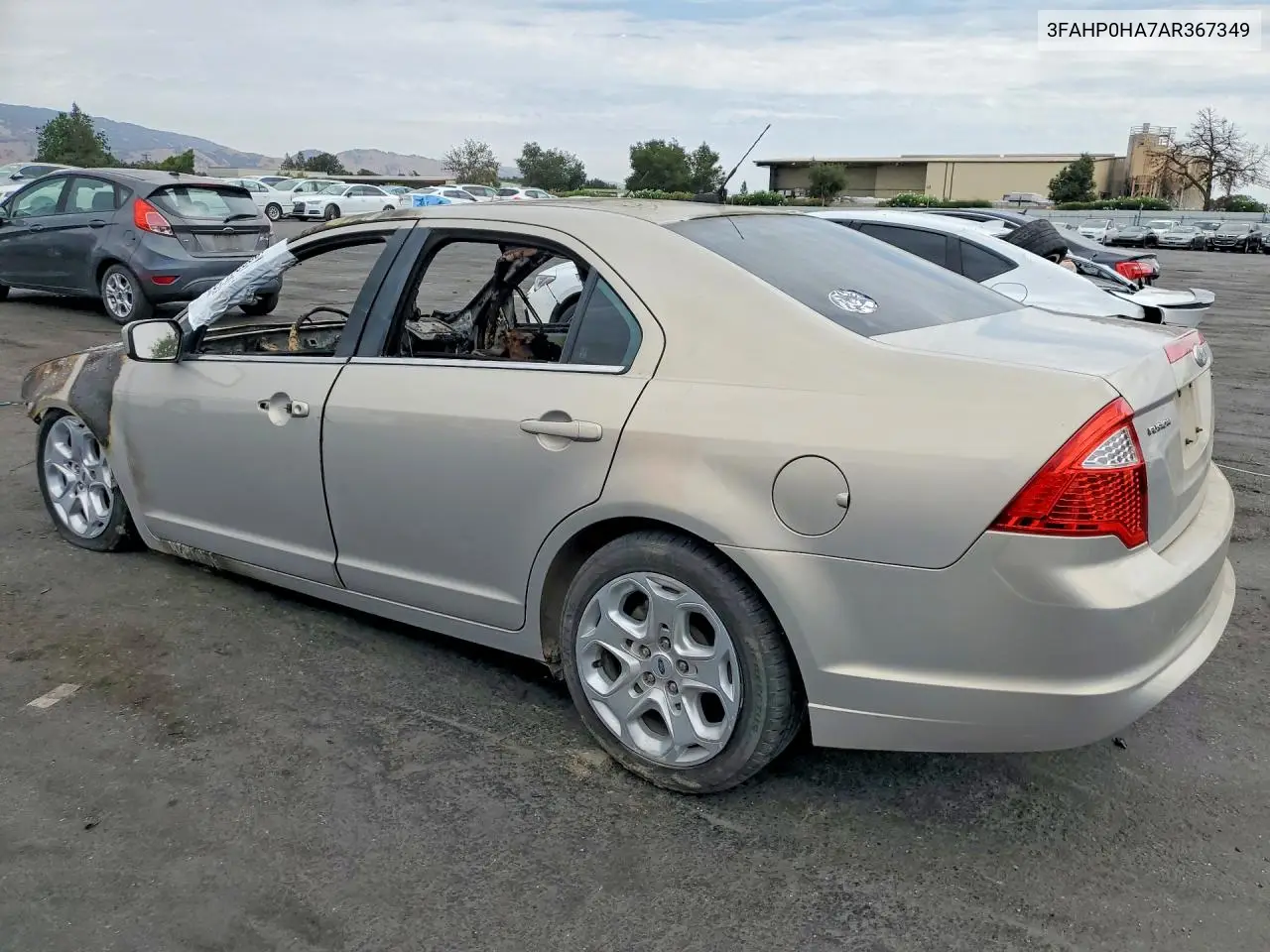2010 FORD FUSION VIN 3FAHP0HA7AR367349 — фото 2