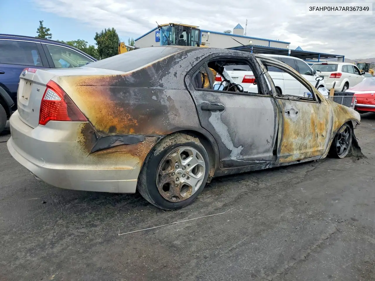 2010 FORD FUSION VIN 3FAHP0HA7AR367349 — фото 3