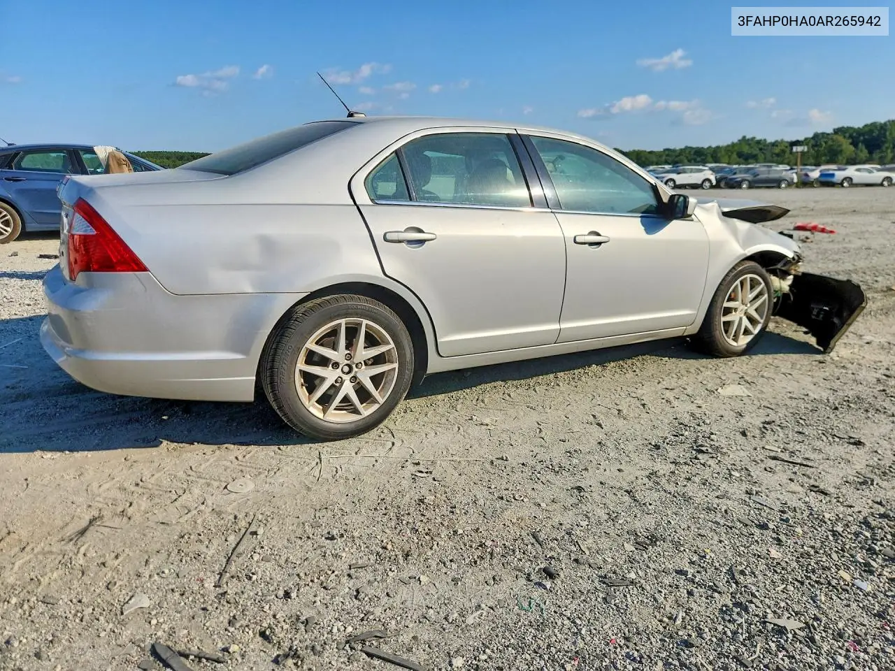 2010 FORD FUSION VIN 3FAHP0HA0AR265942 — фото 3