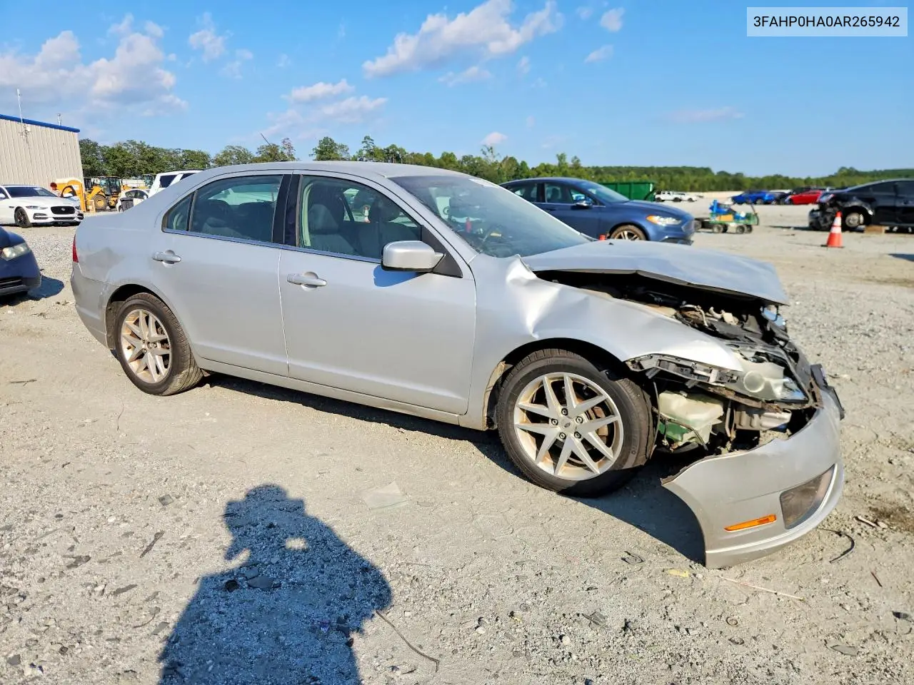2010 FORD FUSION VIN 3FAHP0HA0AR265942 — фото 4
