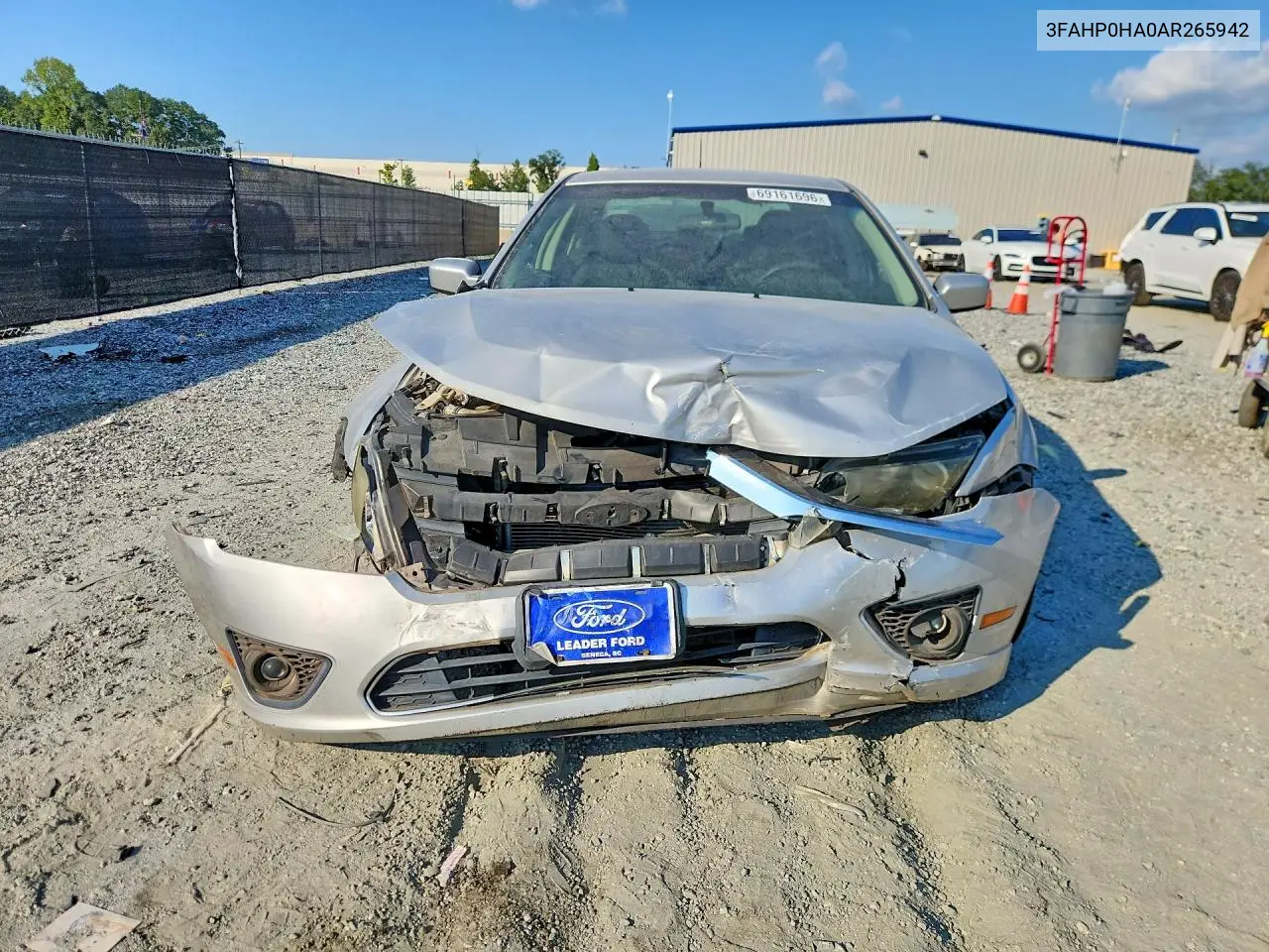 2010 FORD FUSION VIN 3FAHP0HA0AR265942 — фото 5