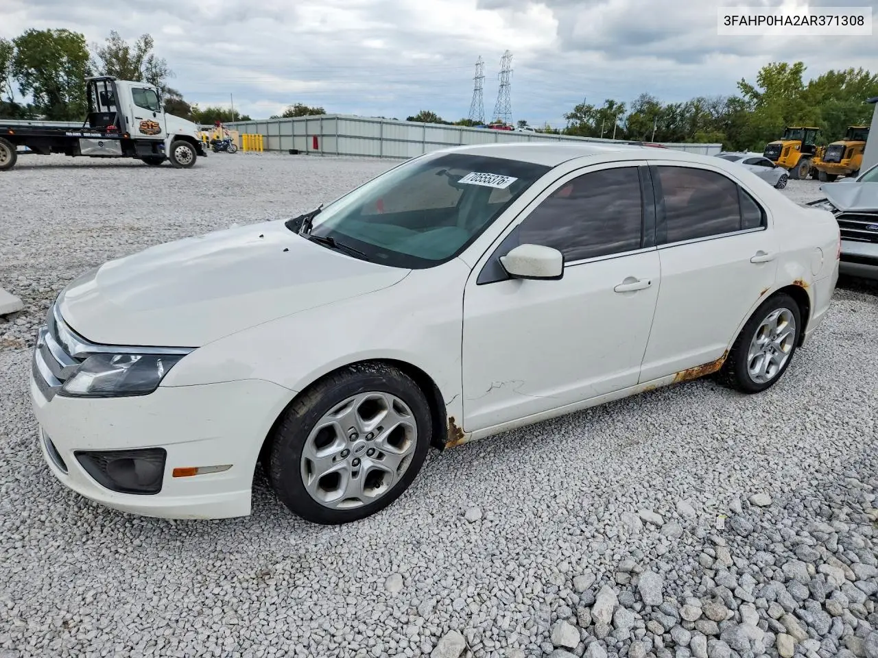 FORD FUSION 2010, VIN 3FAHP0HA2AR371308
