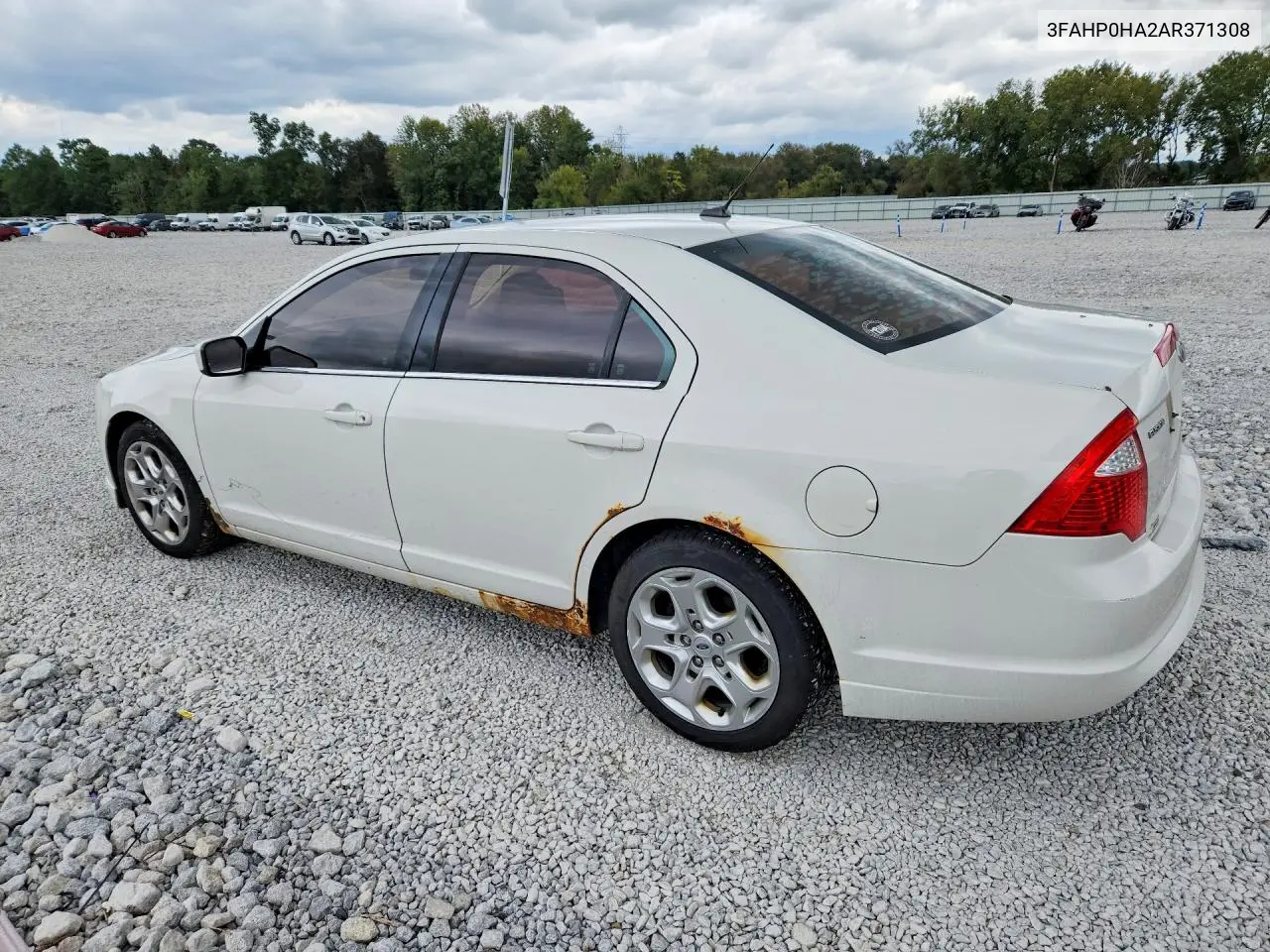 2010 FORD FUSION VIN 3FAHP0HA2AR371308 — фото 2