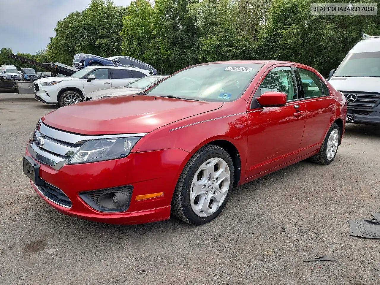 FORD FUSION 2010, VIN 3FAHP0HA8AR317088