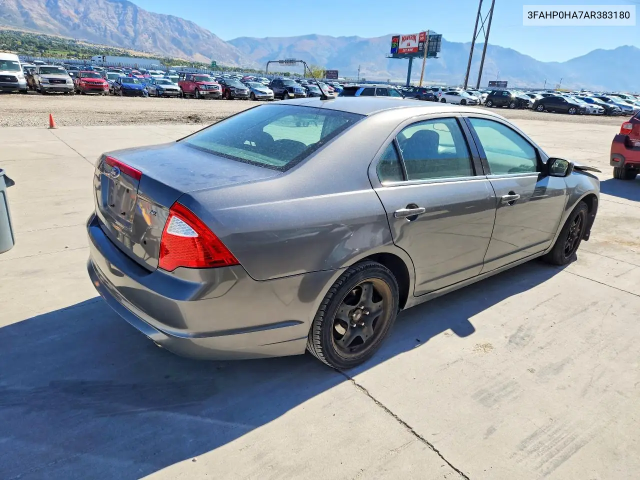 2010 FORD FUSION VIN 3FAHP0HA7AR383180 — фото 3