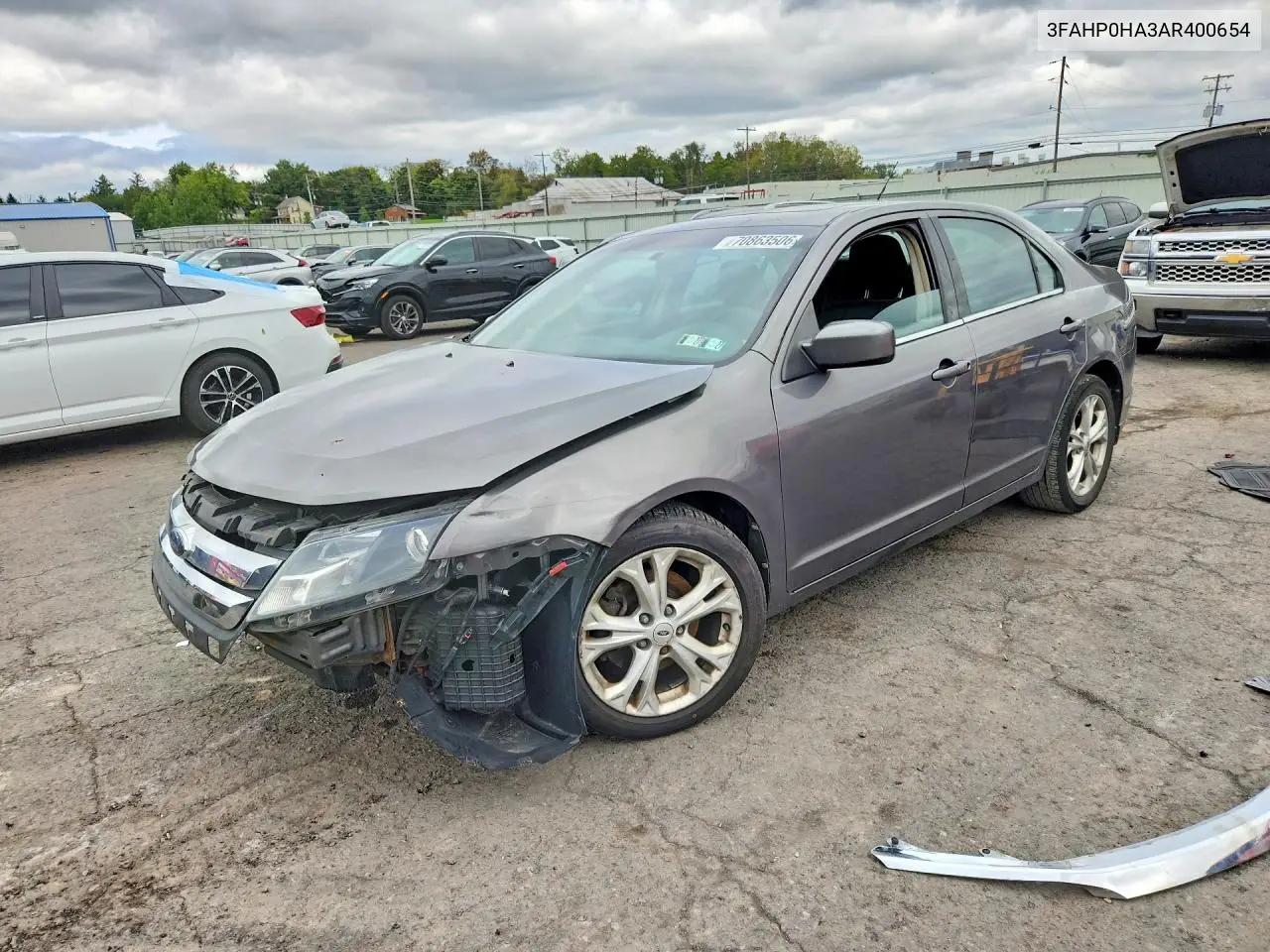 FORD FUSION 2010, VIN 3FAHP0HA3AR400654