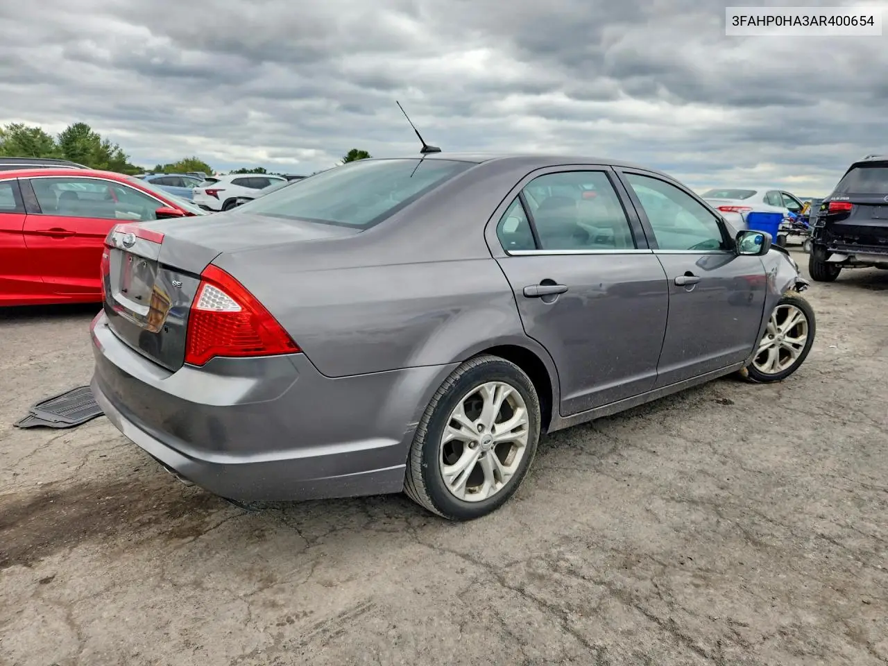 2010 FORD FUSION VIN 3FAHP0HA3AR400654 — фото 3