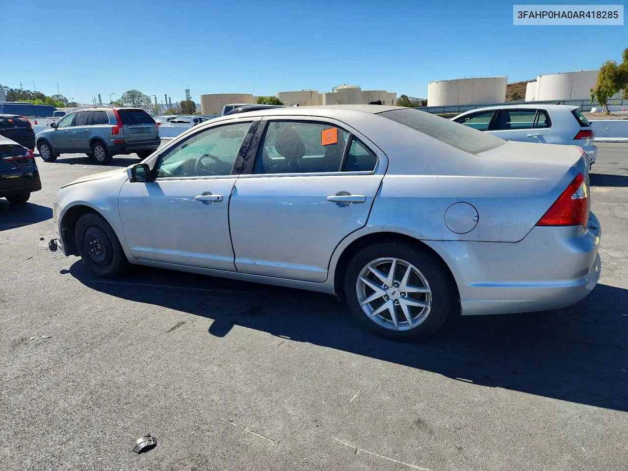 2010 FORD FUSION VIN 3FAHP0HA0AR418285 — фото 2
