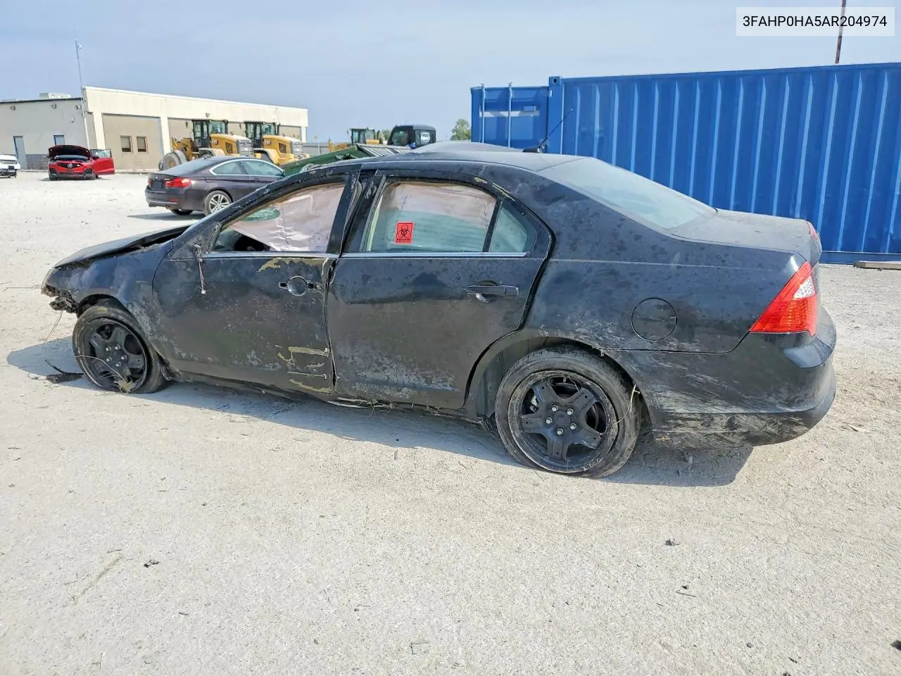 2010 FORD FUSION VIN 3FAHP0HA5AR204974 — фото 2