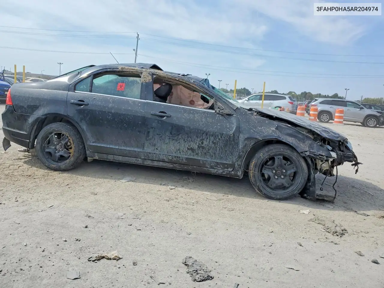2010 FORD FUSION VIN 3FAHP0HA5AR204974 — фото 4