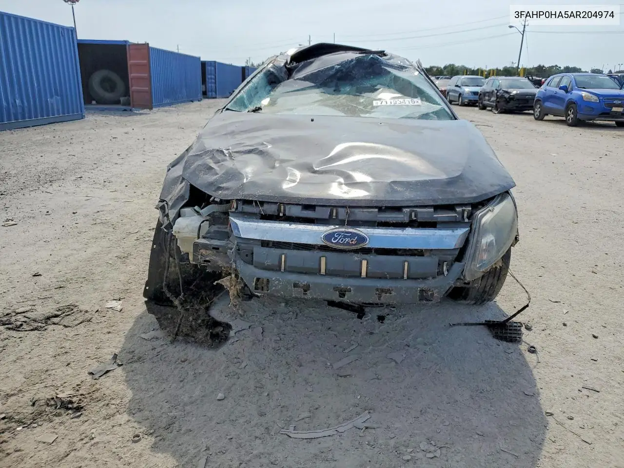 2010 FORD FUSION VIN 3FAHP0HA5AR204974 — фото 5
