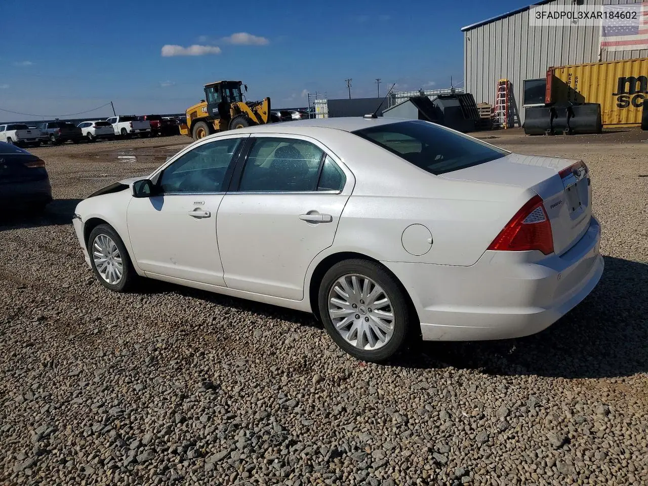 2010 FORD FUSION VIN 3FADP0L3XAR184602 — фото 2