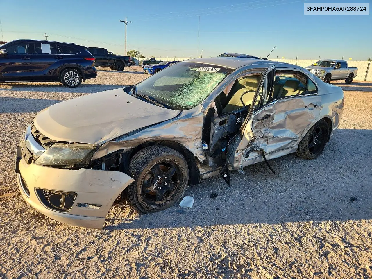 FORD FUSION 2010, VIN 3FAHP0HA6AR288724