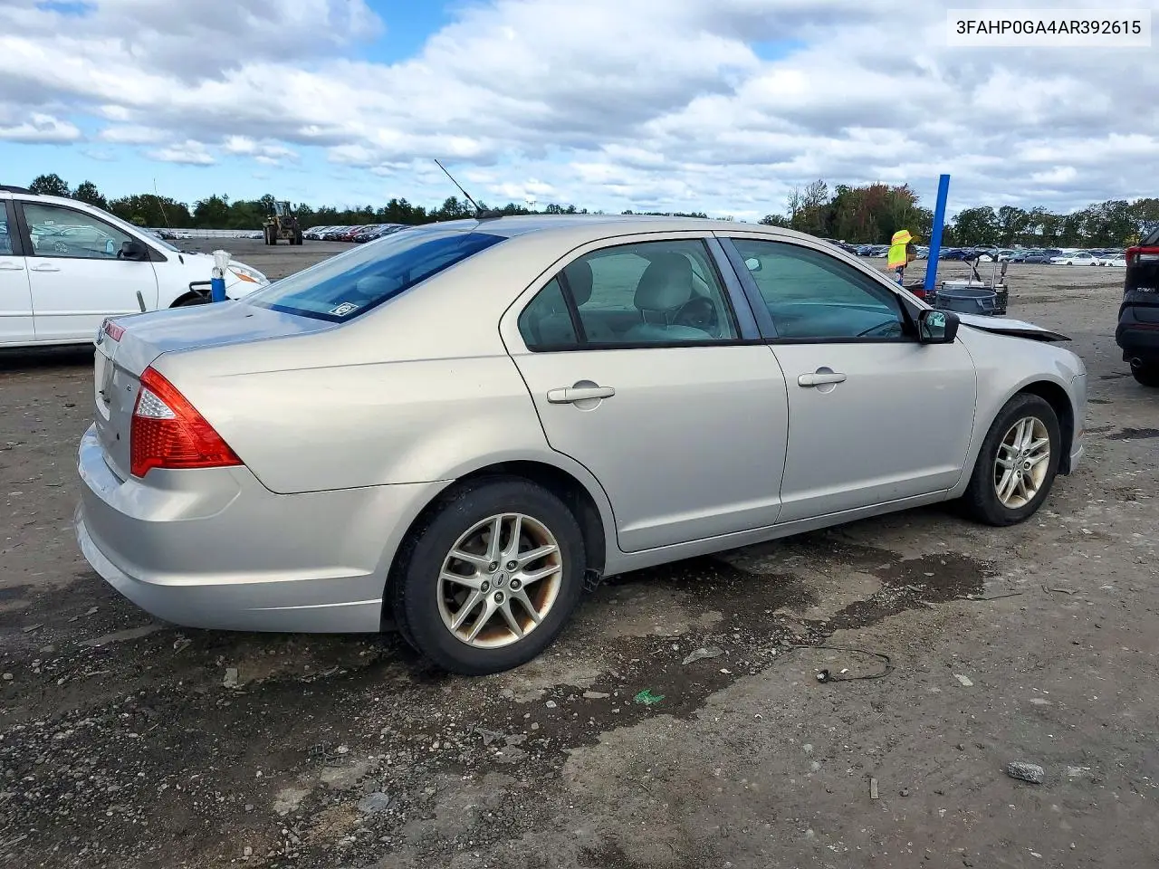 2010 FORD FUSION VIN 3FAHP0GA4AR392615 — фото 3