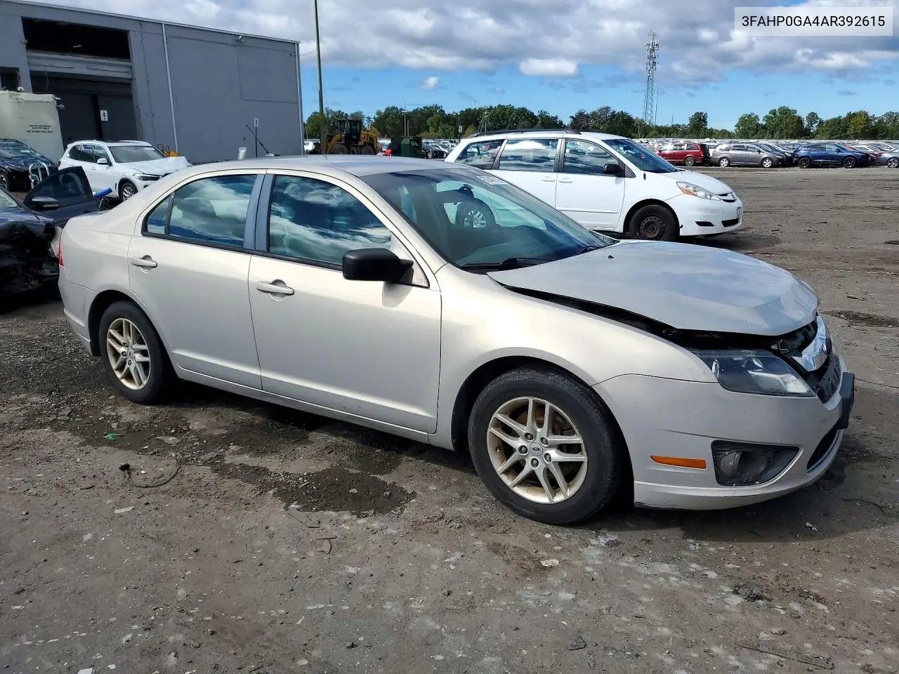 2010 FORD FUSION VIN 3FAHP0GA4AR392615 — фото 4