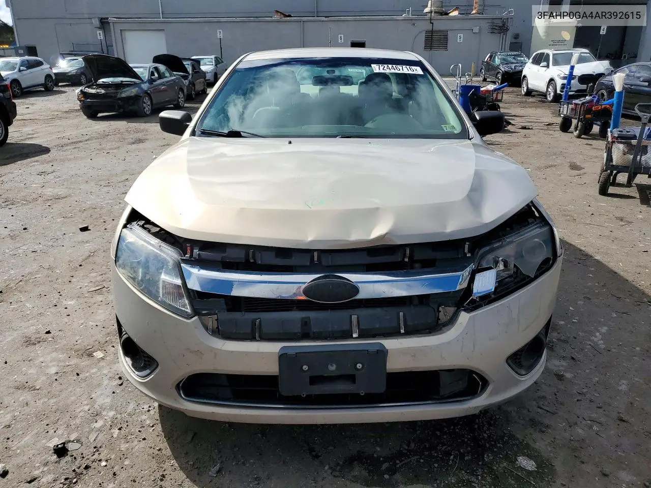 2010 FORD FUSION VIN 3FAHP0GA4AR392615 — фото 5