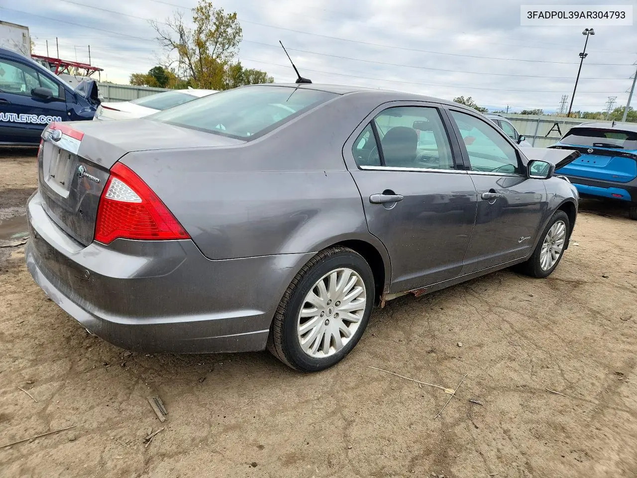 2010 FORD FUSION VIN 3FADP0L39AR304793 — фото 3