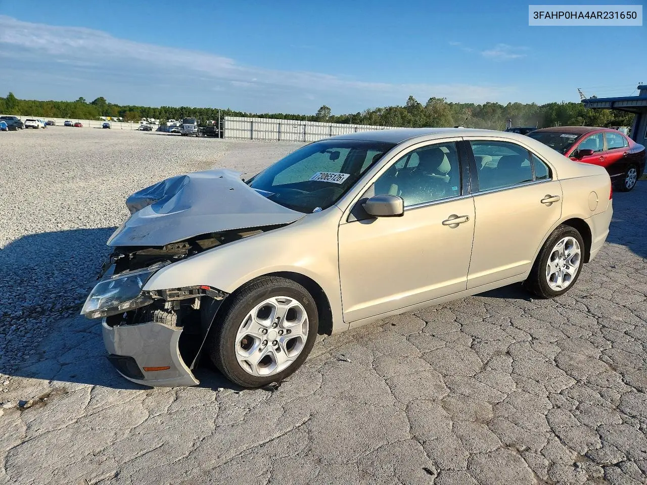 FORD FUSION 2010, VIN 3FAHP0HA4AR231650