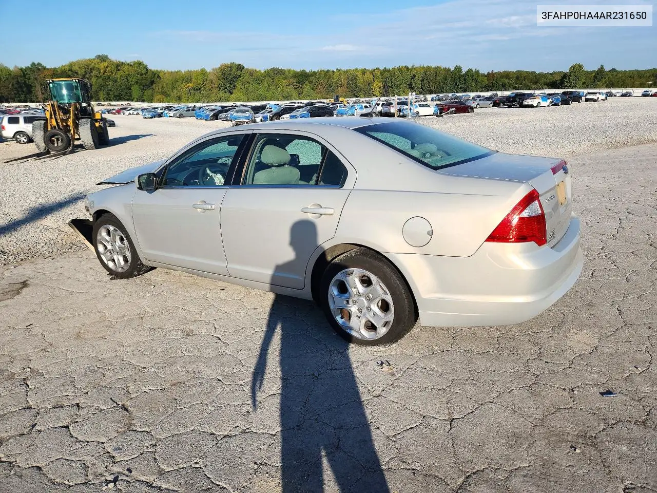 2010 FORD FUSION VIN 3FAHP0HA4AR231650 — фото 2